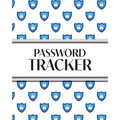 XL Large Print Password Tracker (Lock Shield Blue): 8"x10" 450+ Alphabetical Password Logbook for Easy Organization; Perfect for Seniors with its 16 p