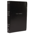 NKJV, Reference Bible, Center-Column Giant Print, Leather-Look, Black, Indexed, Red Letter Edition, Comfort Print
