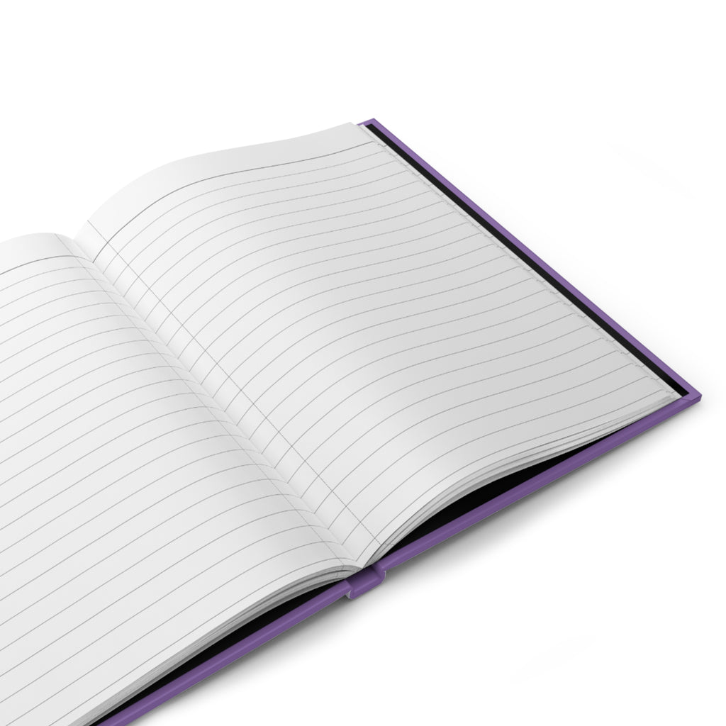 Striped Lavender Hardcover Journal — Elegant Matte Journal