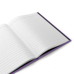 Striped Lavender Hardcover Journal — Elegant Matte Journal