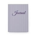 Striped Lavender Hardcover Journal — Elegant Matte Journal