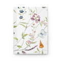 Botanical Bird Hardcover Journal — Floral Watercolor Notebook for Nature Lovers