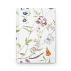 Botanical Bird Hardcover Journal — Floral Watercolor Notebook for Nature Lovers