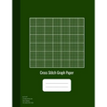 Cross Stitch Graph Paper: 14 Lines Per Inch, Graph Paper for Embroidery and Needlework, 8.5''x11'', 100 Sheets, Green Cover