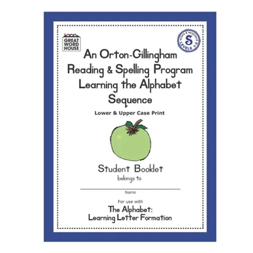 An Orton-Gillingham Reading & Spelling Program Learning the Alphabet Sequence: Upper and Lower Case Print