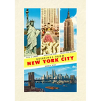 Vintage Lined Notebook Scenes, Greetings from New York City - Paperback