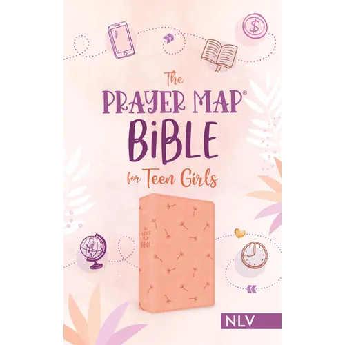 The Prayer Map Bible for Teen Girls Nlv [Coral Dandelions]