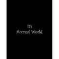 It's Accrual World: Line Notebook Handwriting Practice Paper Workbook