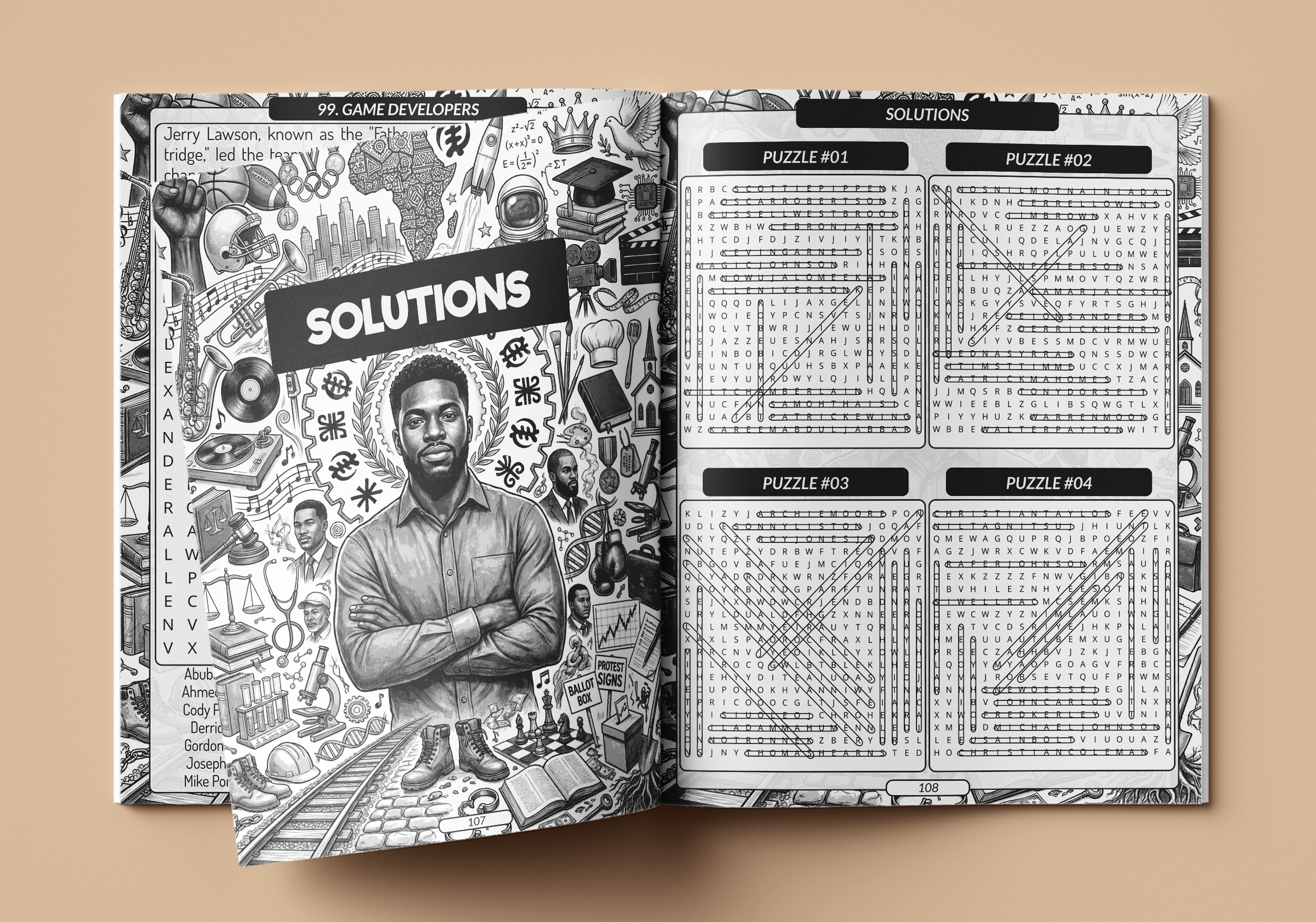 Black Men Word Search