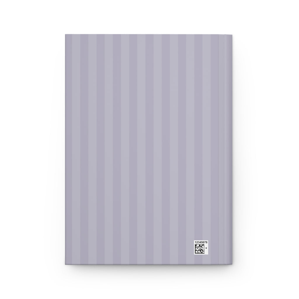 Striped Lavender Hardcover Journal — Elegant Matte Journal