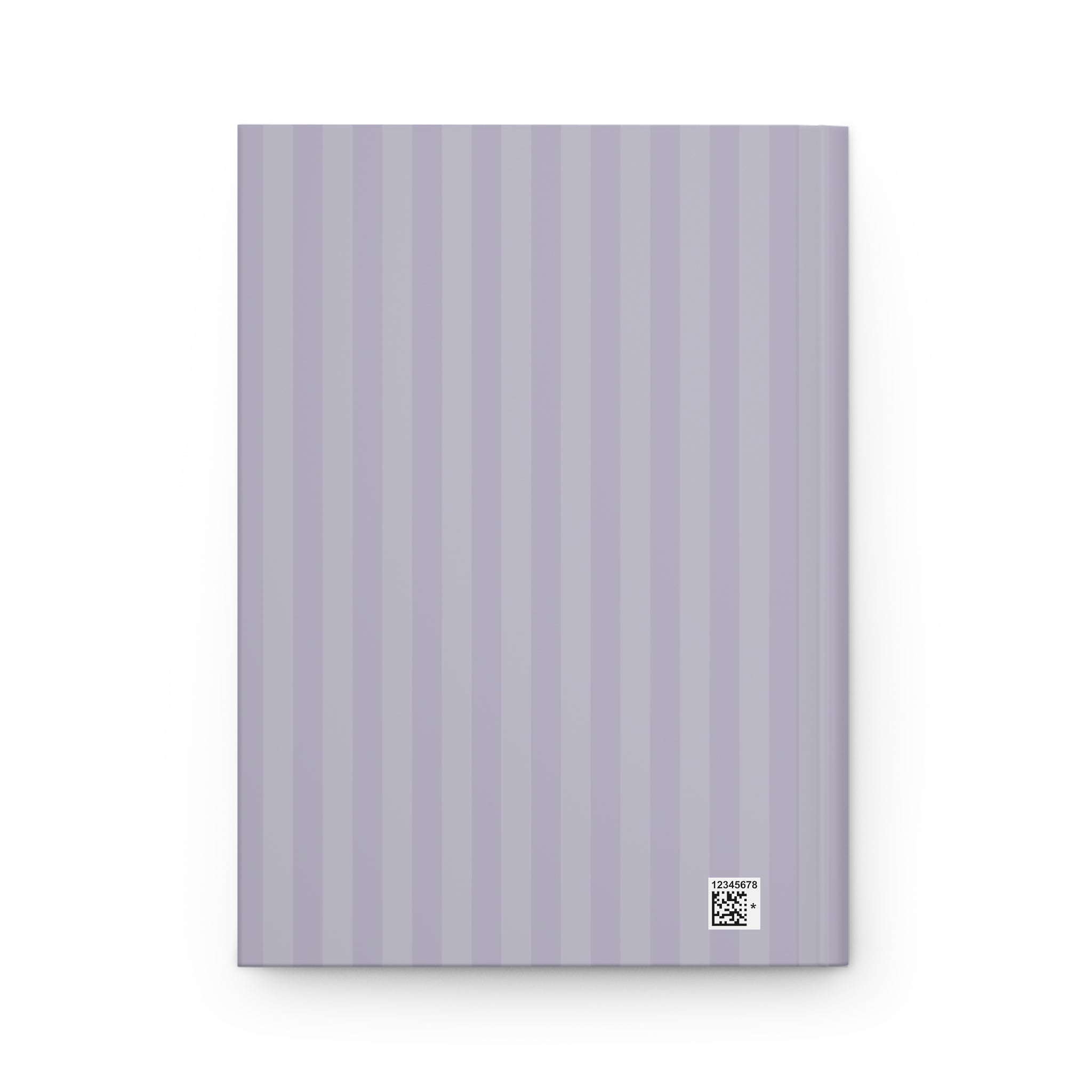 Striped Lavender Hardcover Journal — Elegant Matte Journal