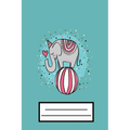 Cute Elephant: Cute Blue Elephant Composition Notebook