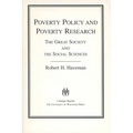 Poverty Policy and Poverty Research (1976. Corr. 5th Printing)