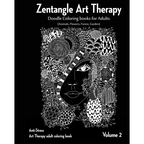 Zentangle Art therapy: Zentangle Doodle Coloring books for Adults: Animals, Flowers, Forest, Garden: (Anti-Stress Art Therapy adult coloring