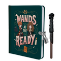 Harry Potter: Wands at the Ready Lock & Key Diary