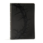 KJV Large Print Personal Size Reference Bible, Charcoal Leathertouch - Imitation Leather