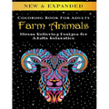 Farm Animals - Adult Coloring Book: Stress Relieving Designs for Adults Relaxation