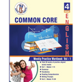 4th grade Common Core ELA Test Prep: ( weeks: 1 - 15 ): Weekly Practice Work Book, Volume 1