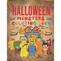 Halloween Monsters Coloring book: Halloween characters coloring book for Kids and Toddlers, Halloween Spooky and funny Monsters pages for Kids age 2-4
