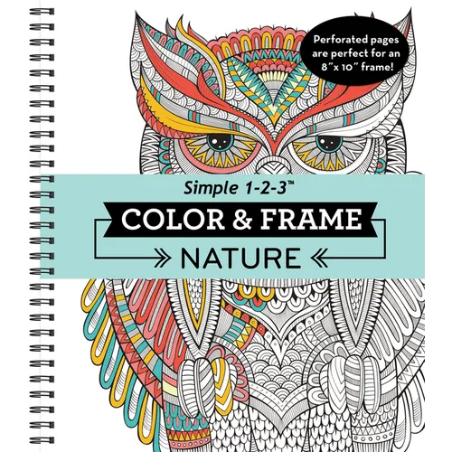 Color & Frame - Nature (Adult Coloring Book)