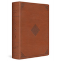 ESV Study Bible (Trutone, English Saddle, Ornament Design)