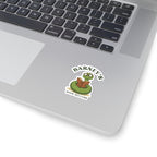 Barney’s Book Sellers Sticker — Cute Reading Worm Logo Kiss-Cut Sticker