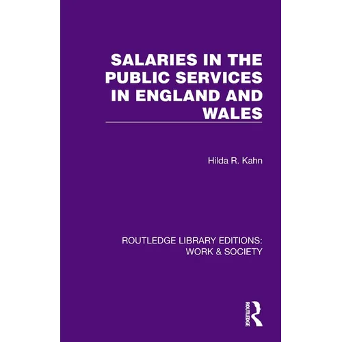 Salaries in the Public Services in England and Wales