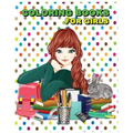 Coloring Books For Girls: Stress Relief Coloring Book: Flower Designs