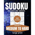 Sudoku Puzzles For Adults Medium To Hard Large Print: Activity Books For Inmates Vol 4