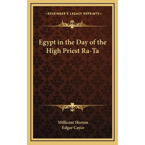 Egypt in the Day of the High Priest Ra-Ta