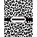 Spiral Notebook: Black and White Leopard Notebook, Spiral Journal/ Notebook with Blank Pages - Total 100 Pages Sheets, Size 8.5 x 11