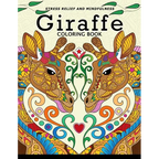 Giraffe Coloring Book: Animal Stress-relief Coloring Book For Adults and Grown-ups - Paperback