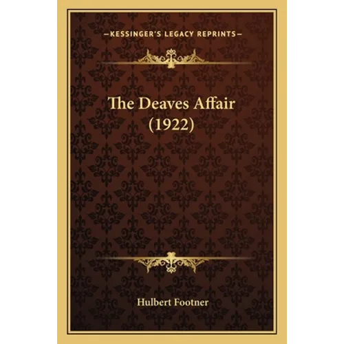 The Deaves Affair (1922)