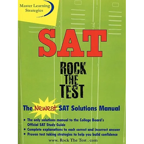 The New SAT Solutions Manual to the College Board's Official Study Guide