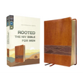 Rooted: The NIV Bible for Men, Leathersoft, Brown, Comfort Print