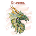 Dragons Coloring Book for Grown-Ups 1 & 2