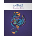 Animals Coloring Book Volume 1: Adult coloring book for stress relief -Collection of 50 animal patterns from easy to hard level - 100 pages, 8.5'' X 1