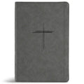 CSB Personal Size Giant Print Bible, Digital Study Edition, Charcoal Suedesoft Leathertouch, Indexed