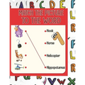 Match the picture: Using a line to match the image to the word that corresponds to it. A visual book that will help your children to know