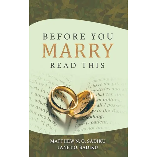 Before You Marry: Read This