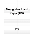Gregg Shorthand Paper (US): 100 Pages 8.5" X 11"