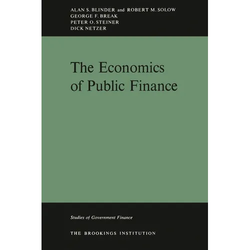 Economics Of Public Finance
