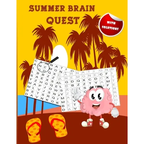 Summer Brain Quest: amazing wordsearch puzzle books ( with solutions )