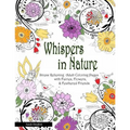 Whispers In Nature Adult Coloring Books: Stress Relieving Adult Coloring Pages with Fairies, Flowers & Feathered Friends
