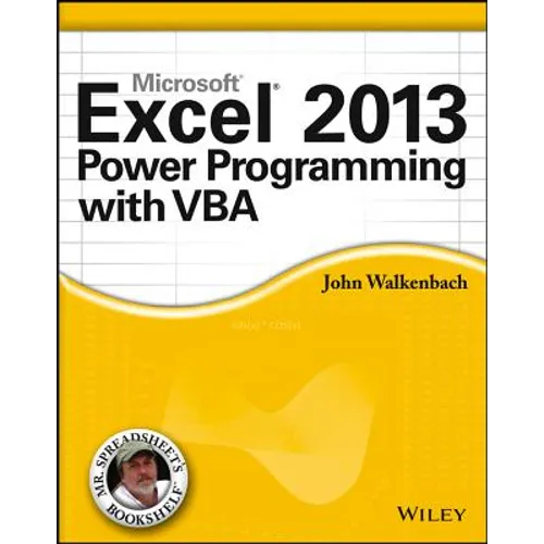 Excel 2013 Power Programming with VBA.