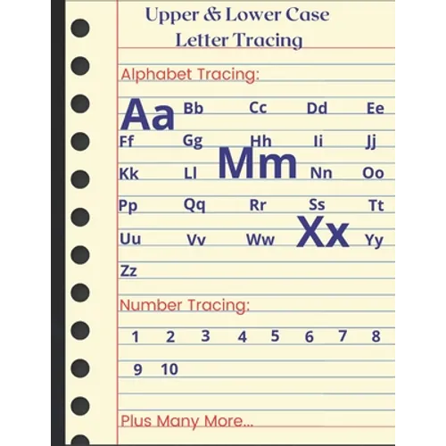 Upper & Lower Case Letter Tracing: Practice pen control, line tracing and coloring.