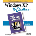 Windows XP for Starters: The Missing Manual