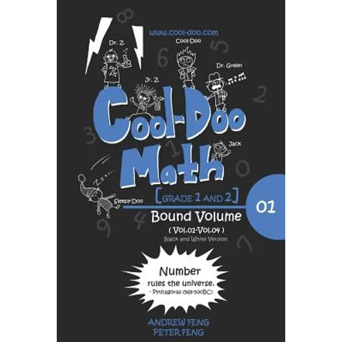 Cool-Doo Math - Grade 1&2 - Bound Vol.01 - Black & White Version