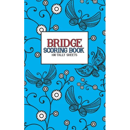 Bridge Scoring Book: 100 Tally Sheets
