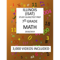 7th Grade ILLINOIS ISAT, MATH, Test Prep: 2019: 7th Grade ILLINOIS STANDARDS ACHIEVEMENT TEST MATH Test prep/study guide
